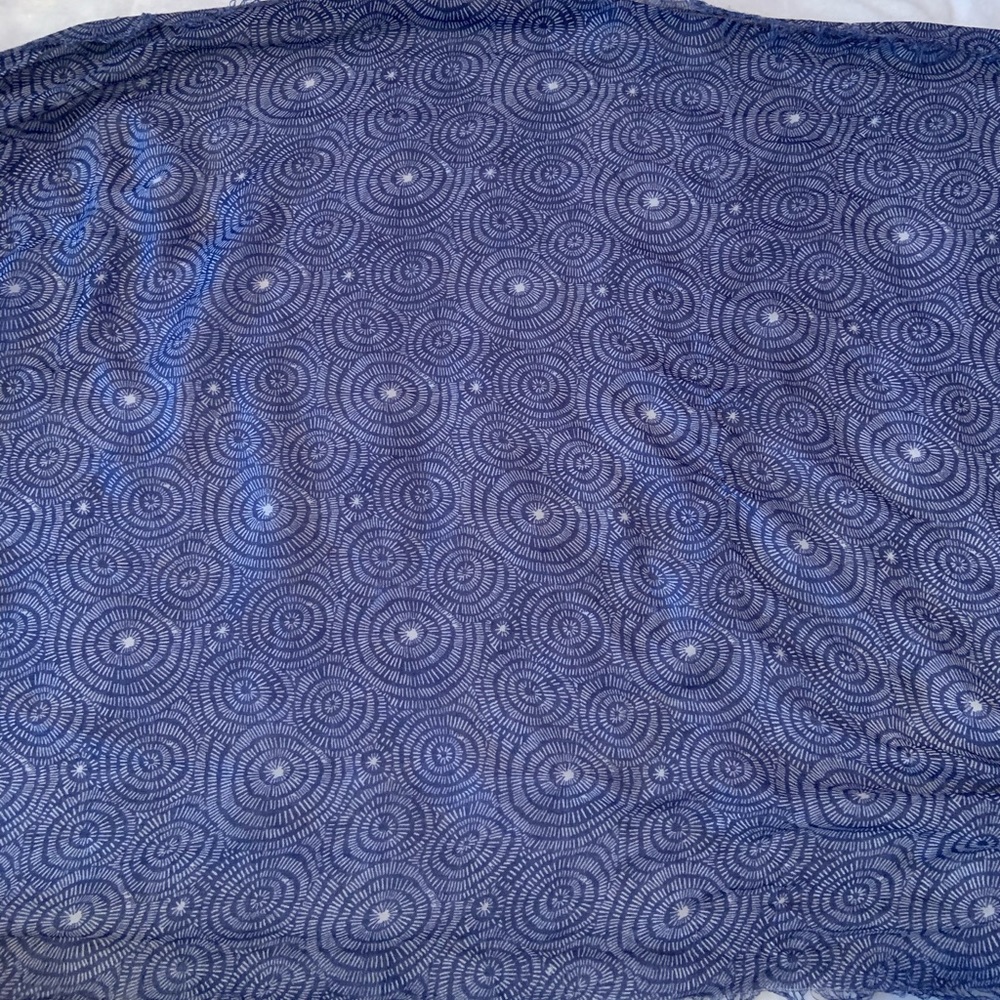 Blue cotton scarf